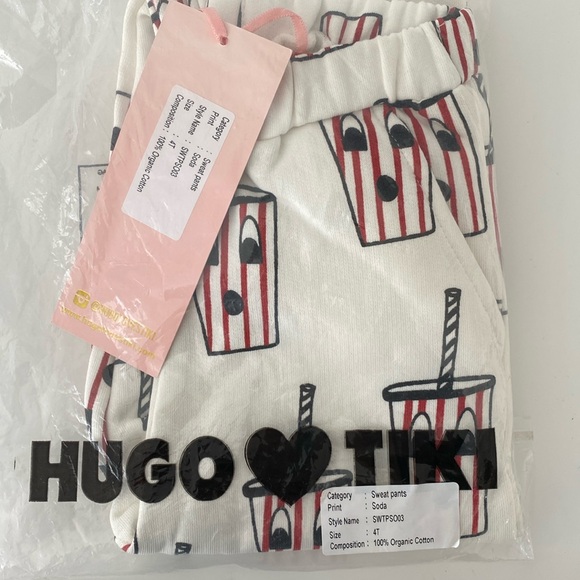 Hugo Loves Tiki Soda Sweatpants NWT - Picture 2 of 3